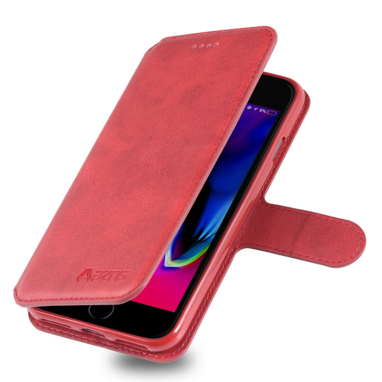 For iPhone 7 / 8 AZNS Calf Texture Magnetic Horizontal Flip PU Leather Case with Holder & Card Slots & Photo Frame