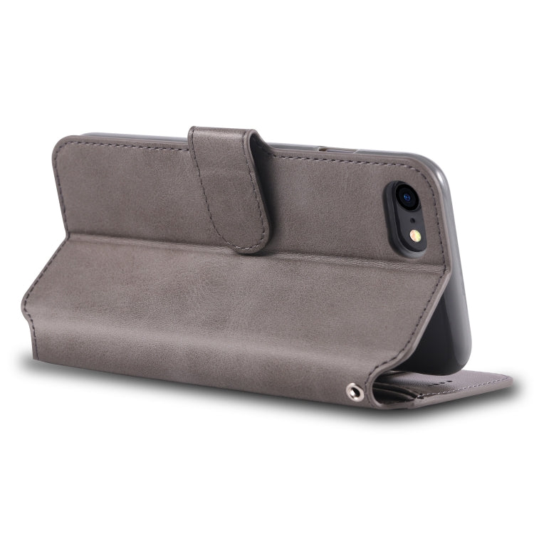 For iPhone 7 / 8 AZNS Calf Texture Magnetic Horizontal Flip PU Leather Case with Holder & Card Slots & Photo Frame