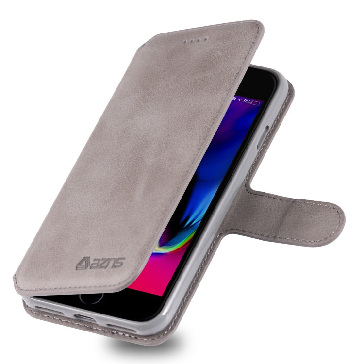 For iPhone 7 / 8 AZNS Calf Texture Magnetic Horizontal Flip PU Leather Case with Holder & Card Slots & Photo Frame