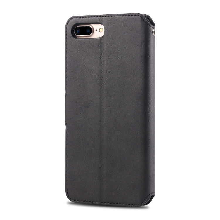 For iPhone 7 Plus / 8 Plus AZNS Calf Texture Magnetic Horizontal Flip PU Leather Case with Holder & Card Slots & Photo Frame