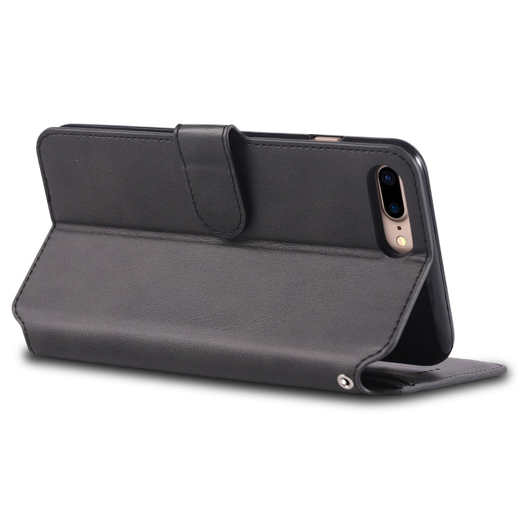 For iPhone 7 Plus / 8 Plus AZNS Calf Texture Magnetic Horizontal Flip PU Leather Case with Holder & Card Slots & Photo Frame