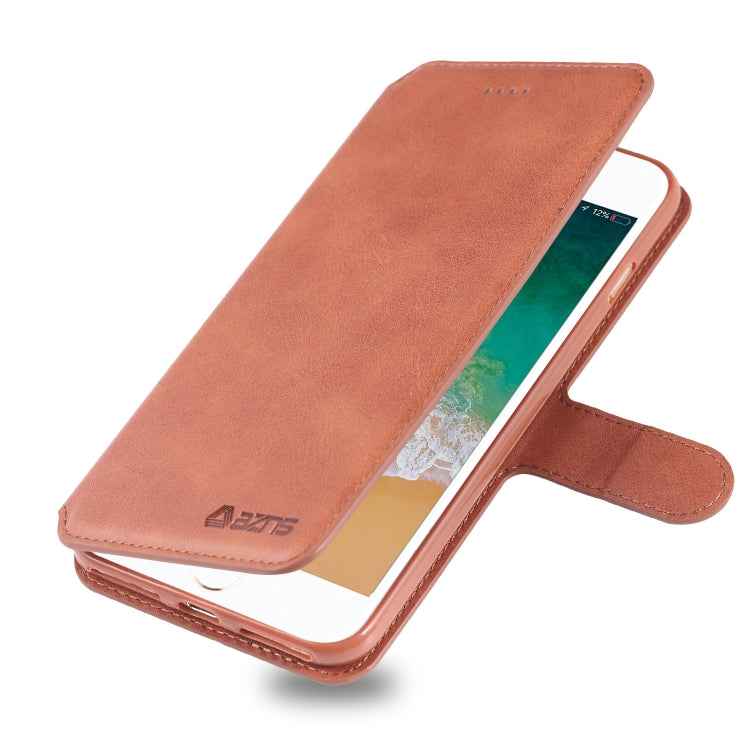 For iPhone 7 Plus / 8 Plus AZNS Calf Texture Magnetic Horizontal Flip PU Leather Case with Holder & Card Slots & Photo Frame