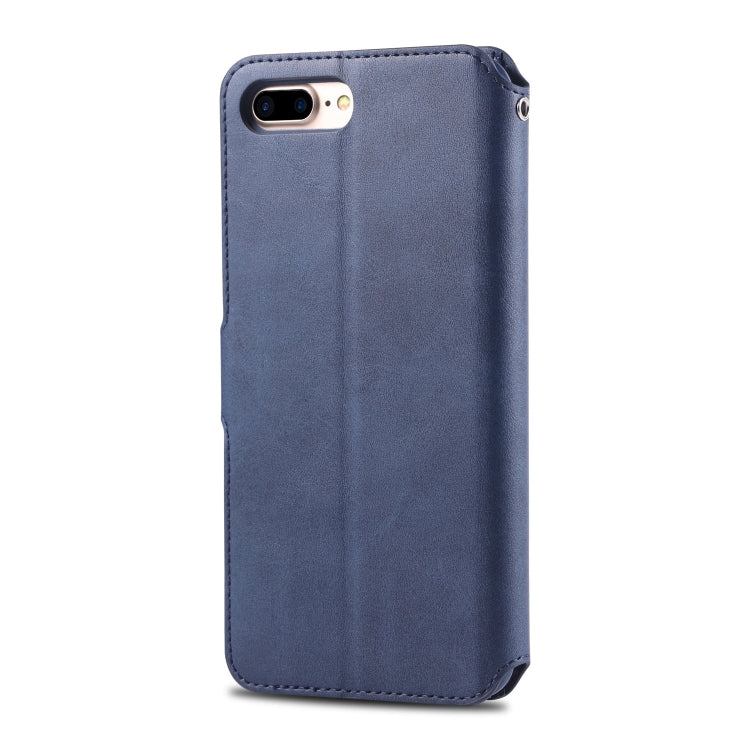 For iPhone 7 Plus / 8 Plus AZNS Calf Texture Magnetic Horizontal Flip PU Leather Case with Holder & Card Slots & Photo Frame