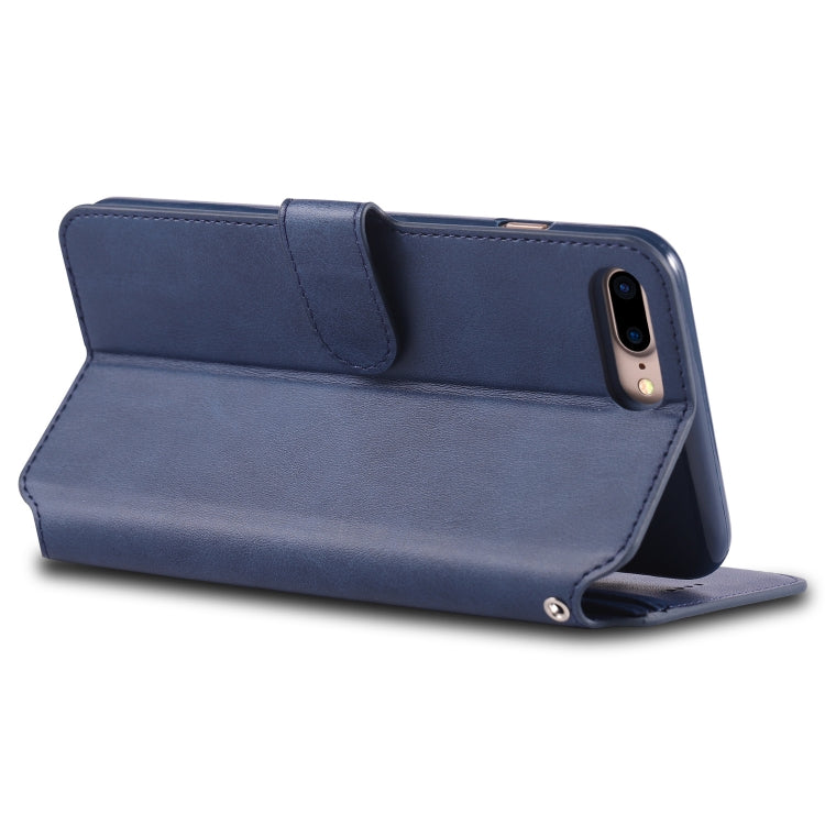 For iPhone 7 Plus / 8 Plus AZNS Calf Texture Magnetic Horizontal Flip PU Leather Case with Holder & Card Slots & Photo Frame