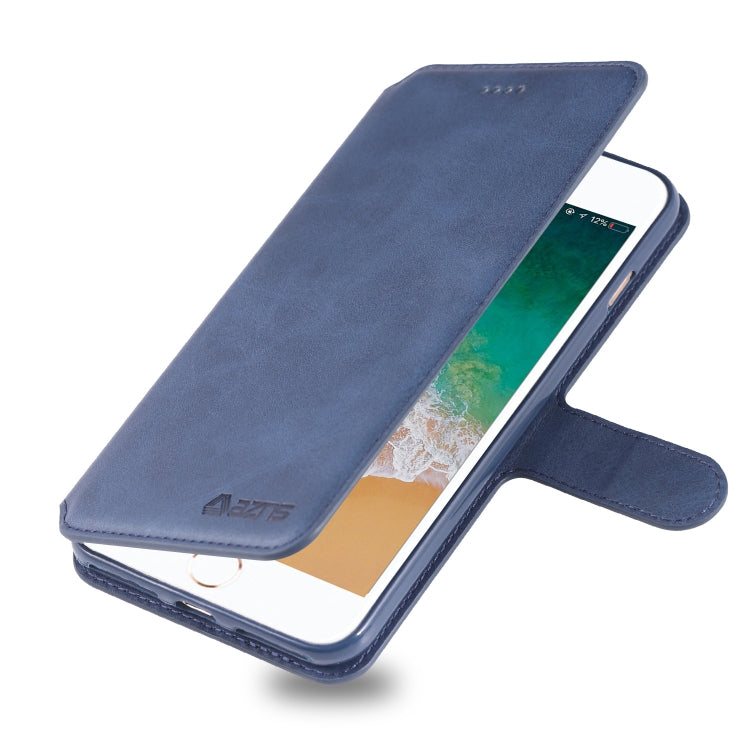 For iPhone 7 Plus / 8 Plus AZNS Calf Texture Magnetic Horizontal Flip PU Leather Case with Holder & Card Slots & Photo Frame