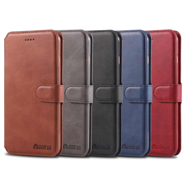 For iPhone 7 Plus / 8 Plus AZNS Calf Texture Magnetic Horizontal Flip PU Leather Case with Holder & Card Slots & Photo Frame