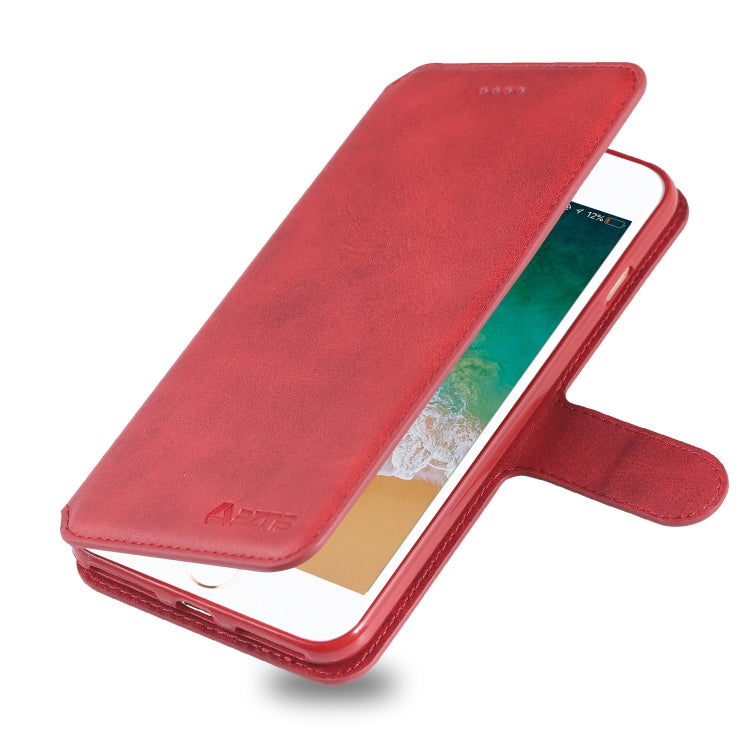 For iPhone 7 Plus / 8 Plus AZNS Calf Texture Magnetic Horizontal Flip PU Leather Case with Holder & Card Slots & Photo Frame