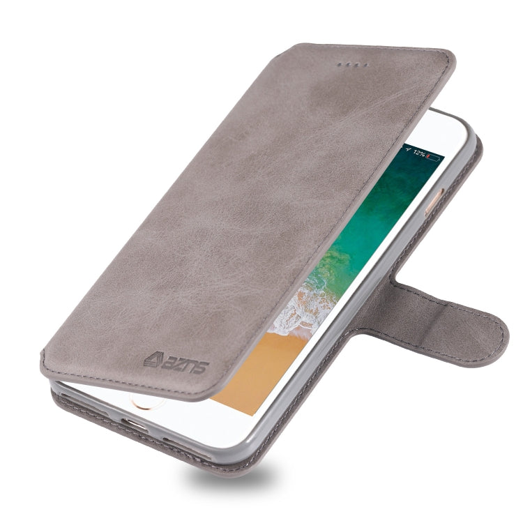 For iPhone 7 Plus / 8 Plus AZNS Calf Texture Magnetic Horizontal Flip PU Leather Case with Holder & Card Slots & Photo Frame