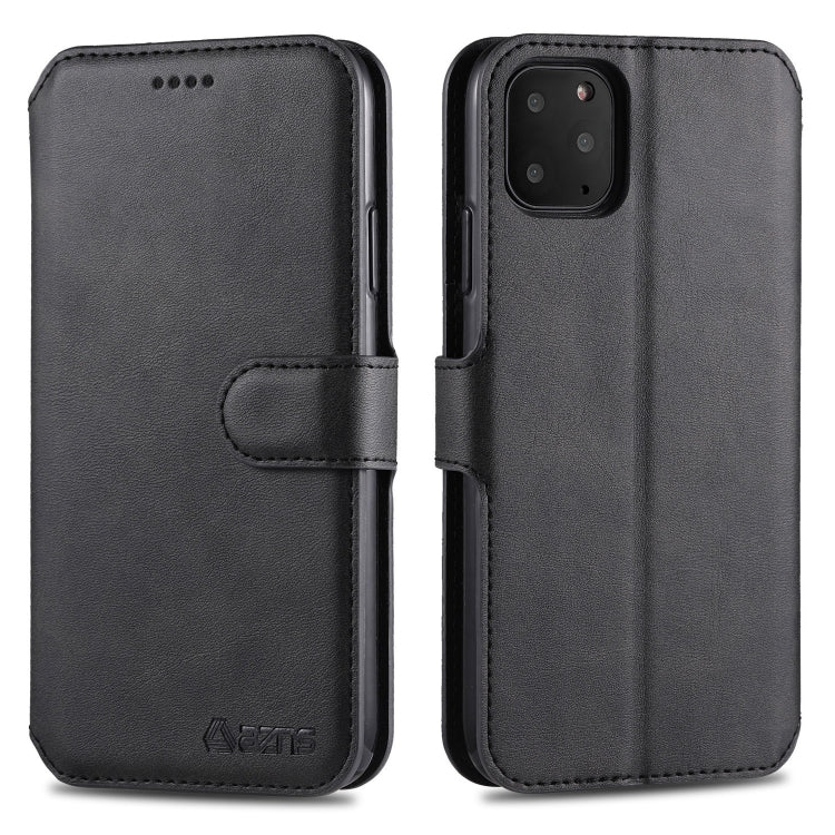 For iPhone 11 Pro Max AZNS Calf Texture Magnetic Horizontal Flip PU Leather Case with Holder & Card Slots & Photo Frame