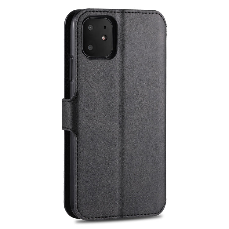 For iPhone 11 AZNS Calf Texture Magnetic Horizontal Flip PU Leather Case with Holder & Card Slots & Photo Frame