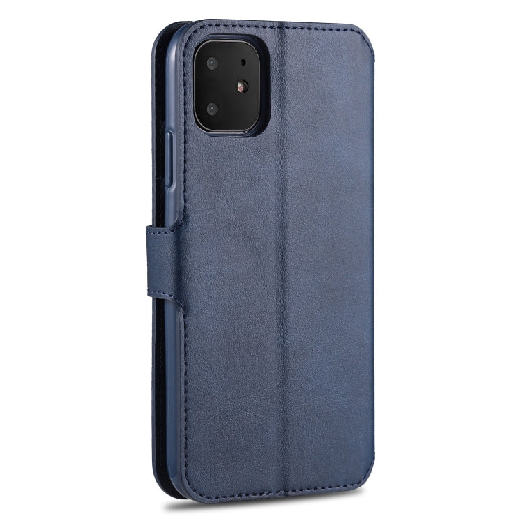 For iPhone 11 AZNS Calf Texture Magnetic Horizontal Flip PU Leather Case with Holder & Card Slots & Photo Frame