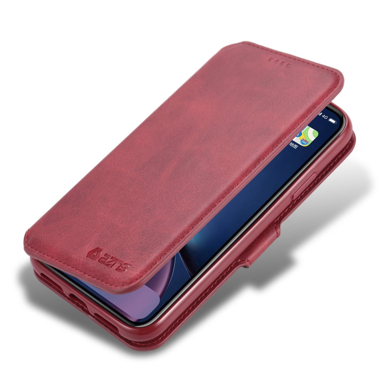 For iPhone 11 AZNS Calf Texture Magnetic Horizontal Flip PU Leather Case with Holder & Card Slots & Photo Frame