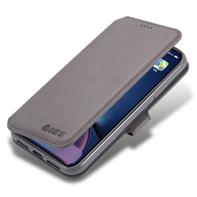 For iPhone 11 AZNS Calf Texture Magnetic Horizontal Flip PU Leather Case with Holder & Card Slots & Photo Frame