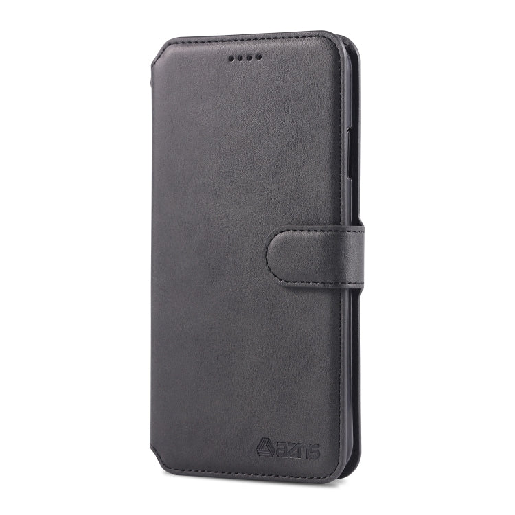 For iPhone X / XS AZNS Calf Texture Magnetic Horizontal Flip PU Leather Case with Holder & Card Slots & Photo Frame