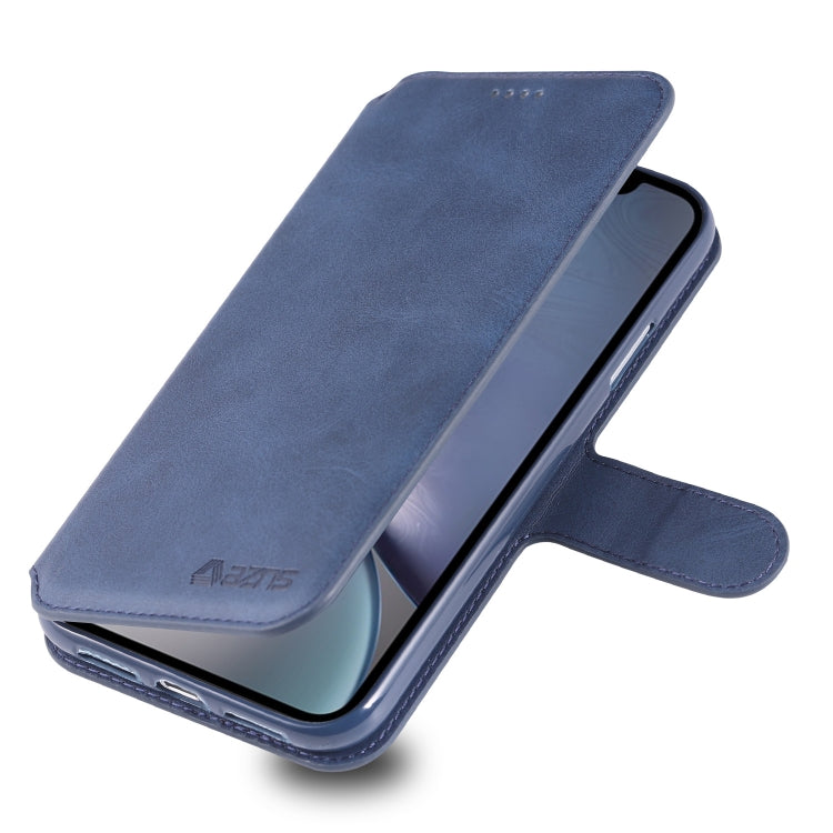 For iPhone XR AZNS Calf Texture Magnetic Horizontal Flip PU Leather Case with Holder & Card Slots & Photo Frame