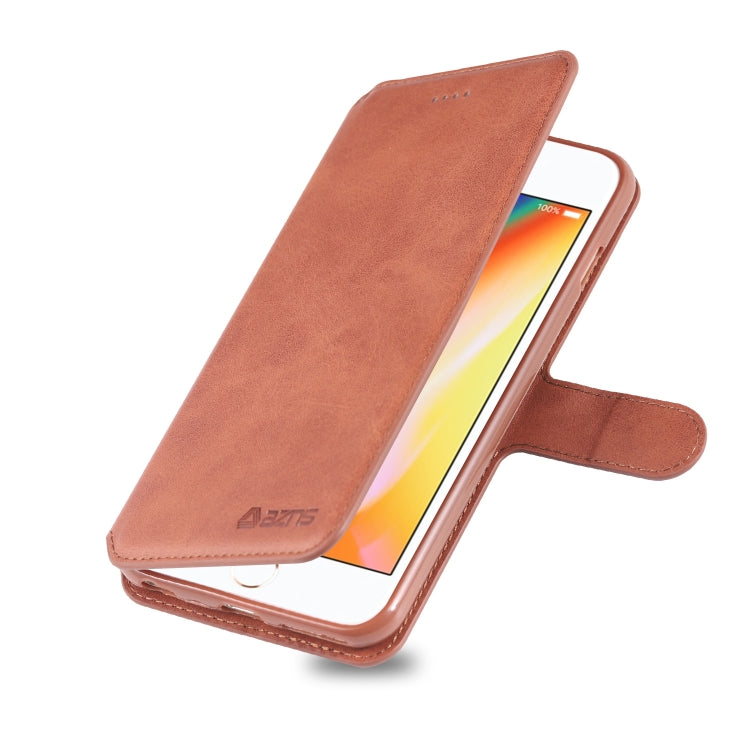 For iPhone 6 Plus / 6s Plus AZNS Calf Texture Magnetic Horizontal Flip PU Leather Case with Holder & Card Slots & Photo Frame