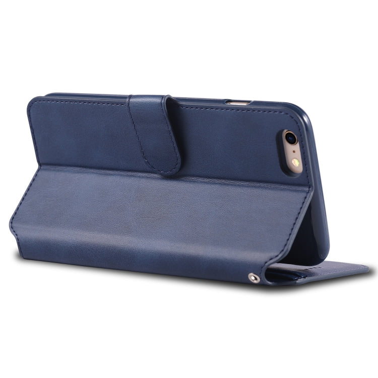 For iPhone 6 Plus / 6s Plus AZNS Calf Texture Magnetic Horizontal Flip PU Leather Case with Holder & Card Slots & Photo Frame