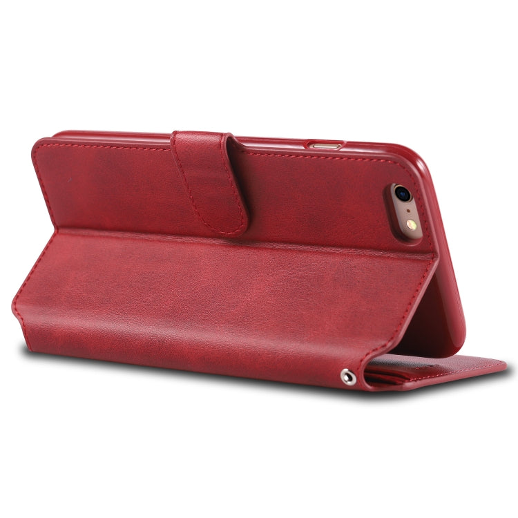 For iPhone 6 Plus / 6s Plus AZNS Calf Texture Magnetic Horizontal Flip PU Leather Case with Holder & Card Slots & Photo Frame
