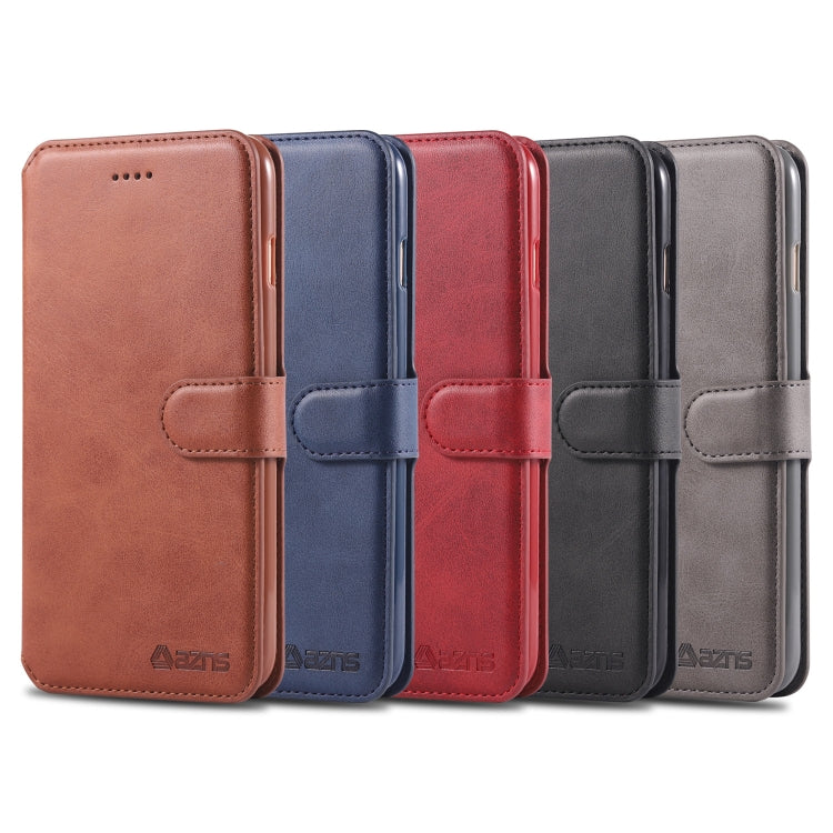 For iPhone 6 Plus / 6s Plus AZNS Calf Texture Magnetic Horizontal Flip PU Leather Case with Holder & Card Slots & Photo Frame