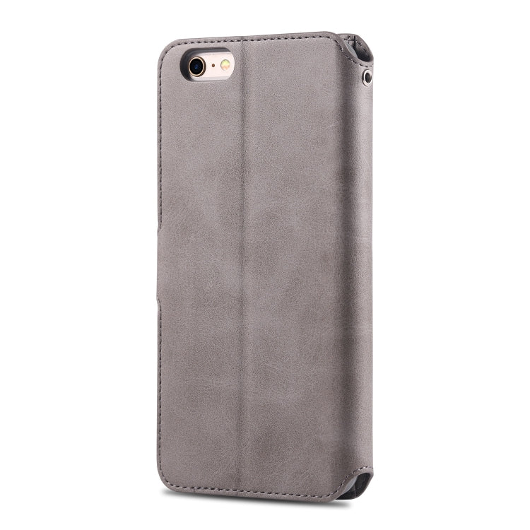 For iPhone 6 Plus / 6s Plus AZNS Calf Texture Magnetic Horizontal Flip PU Leather Case with Holder & Card Slots & Photo Frame