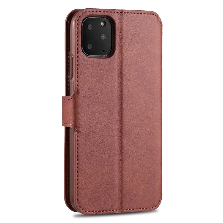For iPhone 11 Pro AZNS Calf Texture Magnetic Horizontal Flip PU Leather Case with Holder & Card Slots & Photo Frame