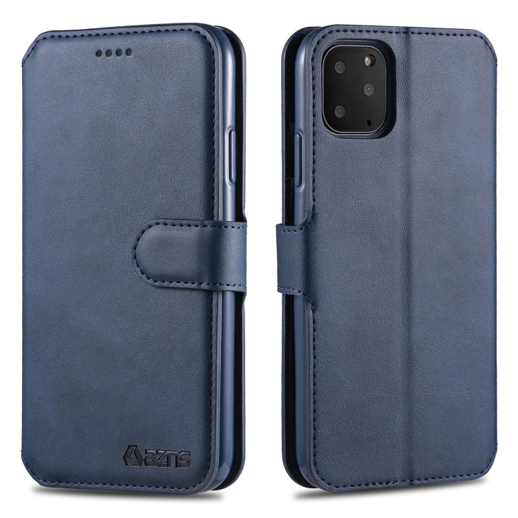 For iPhone 11 Pro AZNS Calf Texture Magnetic Horizontal Flip PU Leather Case with Holder & Card Slots & Photo Frame