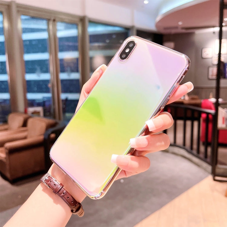 For iPhone X / XS Colorful Electroplating PC Protective Case
