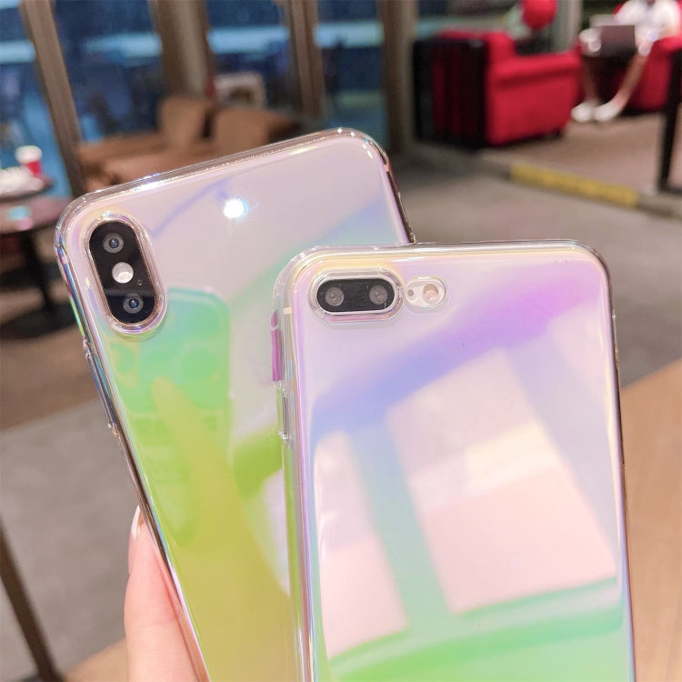 For iPhone XR Colorful Electroplating PC Protective Case