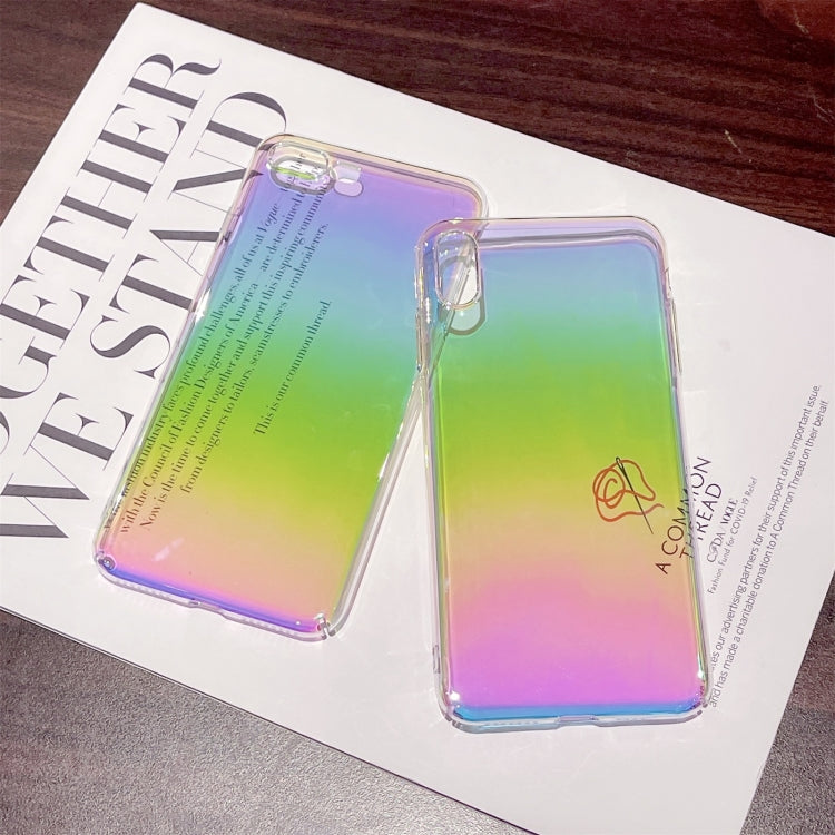For iPhone XR Colorful Electroplating PC Protective Case