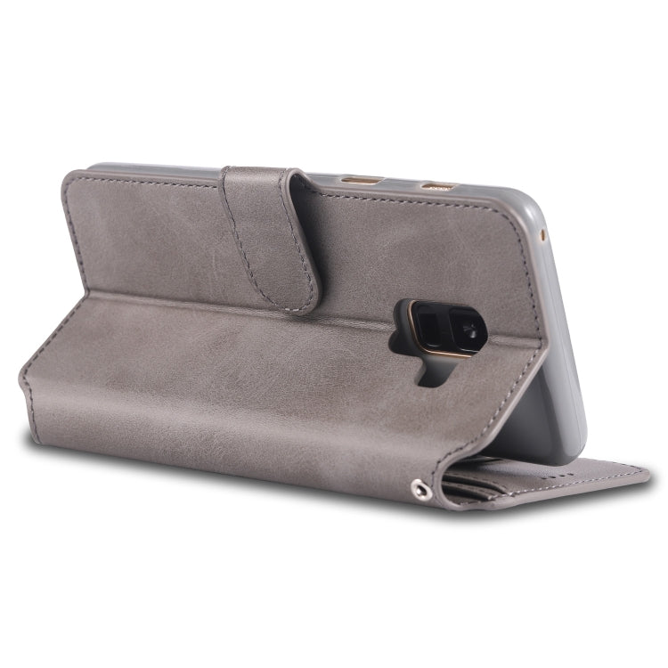 For Galaxy A6 2018 AZNS Calf Texture Magnetic Horizontal Flip PU Leather Case with Holder & Card Slots & Photo Frame