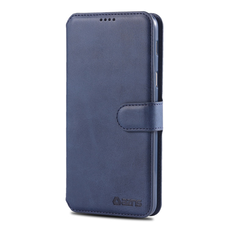 For Galaxy A6  Plus 2018 AZNS Calf Texture Magnetic Horizontal Flip PU Leather Case with Holder & Card Slots & Photo Frame