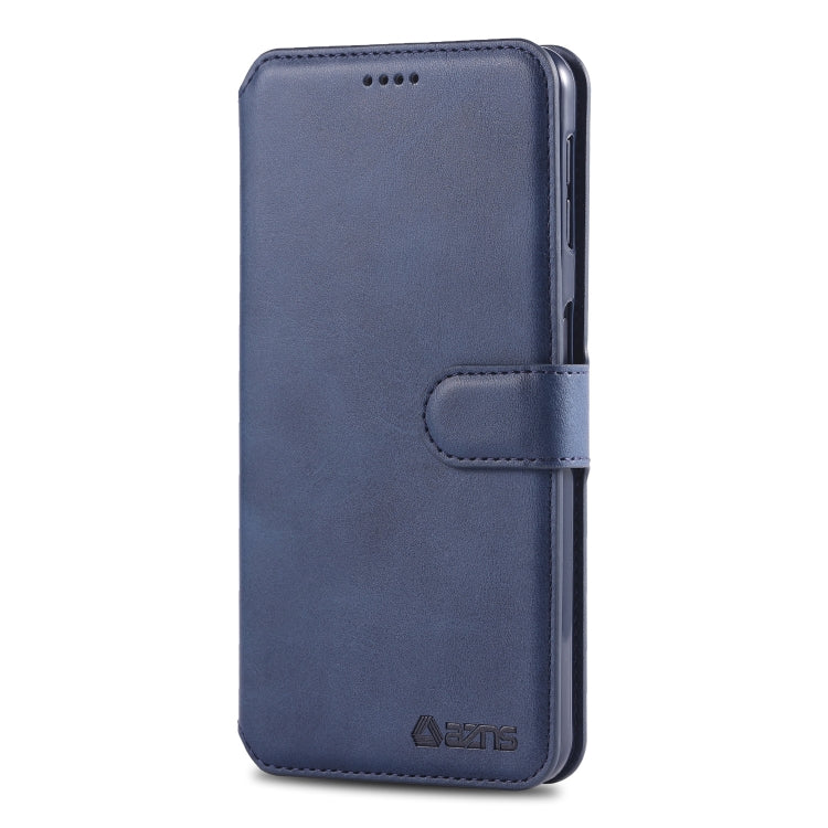 For Galaxy A7 2018 AZNS Calf Texture Magnetic Horizontal Flip PU Leather Case with Holder & Card Slots & Photo Frame