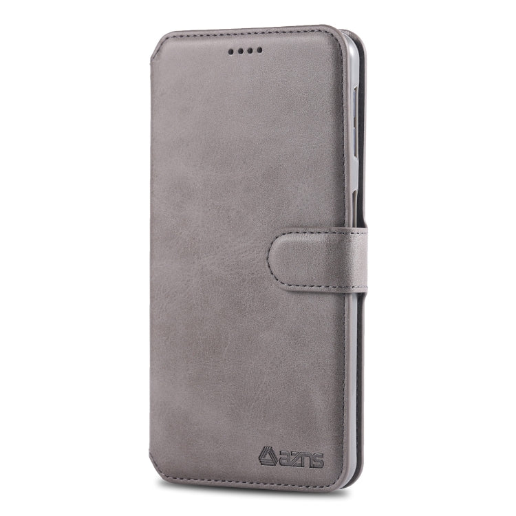 For Galaxy A7 2018 AZNS Calf Texture Magnetic Horizontal Flip PU Leather Case with Holder & Card Slots & Photo Frame
