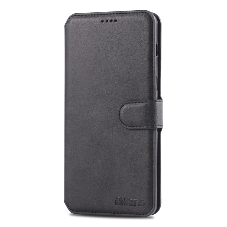 For Galaxy A8 2018 AZNS Calf Texture Magnetic Horizontal Flip PU Leather Case with Holder & Card Slots & Photo Frame