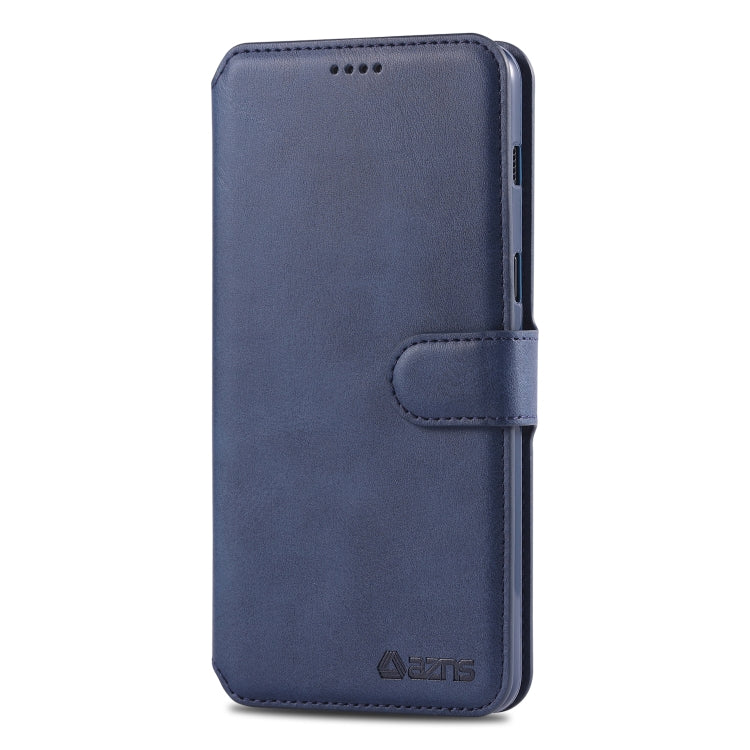 For Galaxy A8 Plus 2018 AZNS Calf Texture Magnetic Horizontal Flip PU Leather Case with Holder & Card Slots & Photo Frame