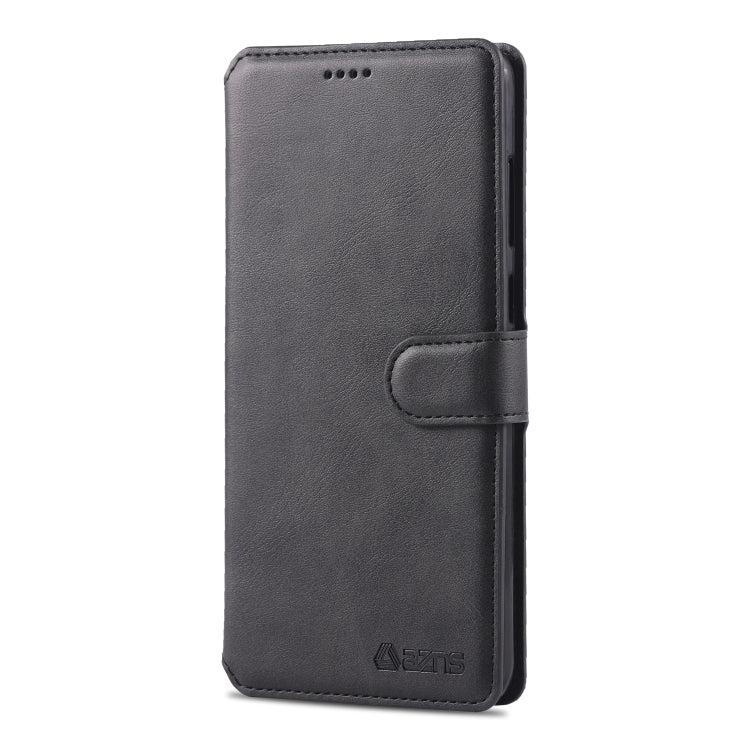 For Galaxy A9 2018 AZNS Calf Texture Magnetic Horizontal Flip PU Leather Case with Holder & Card Slots & Photo Frame