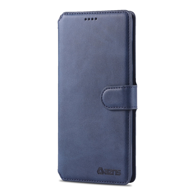 For Galaxy A9 2018 AZNS Calf Texture Magnetic Horizontal Flip PU Leather Case with Holder & Card Slots & Photo Frame