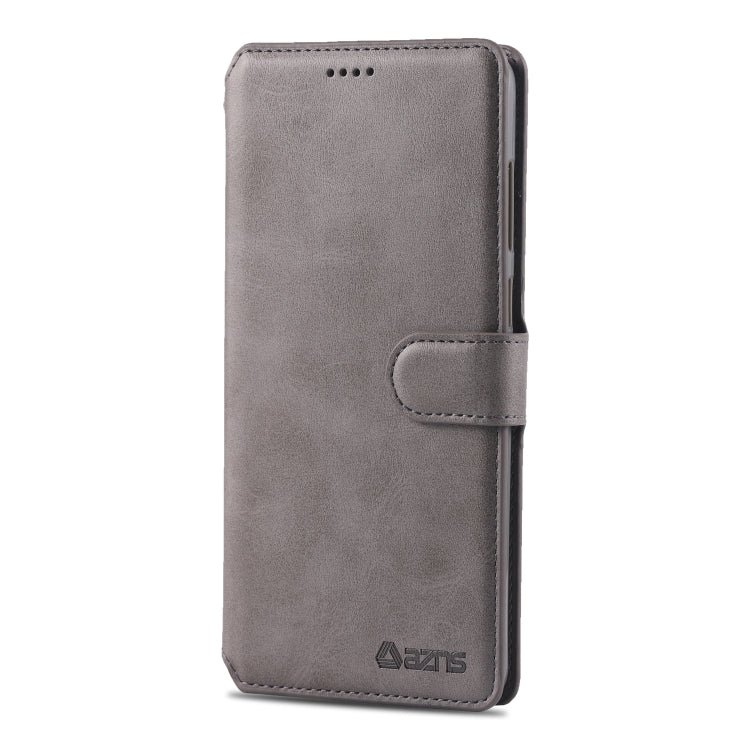 For Galaxy A9 2018 AZNS Calf Texture Magnetic Horizontal Flip PU Leather Case with Holder & Card Slots & Photo Frame