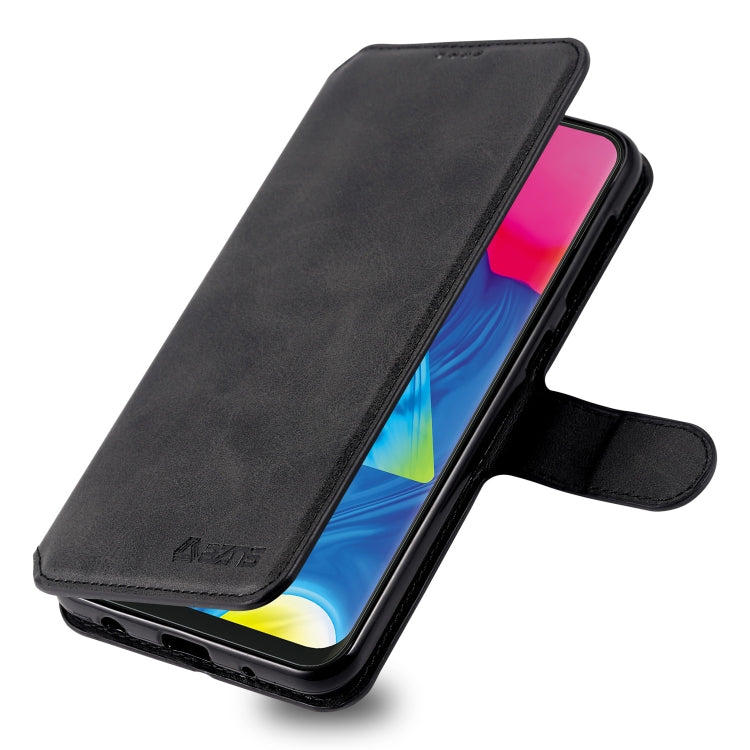 For Galaxy A10 / M10 AZNS Calf Texture Magnetic Horizontal Flip PU Leather Case with Holder & Card Slots & Photo Frame