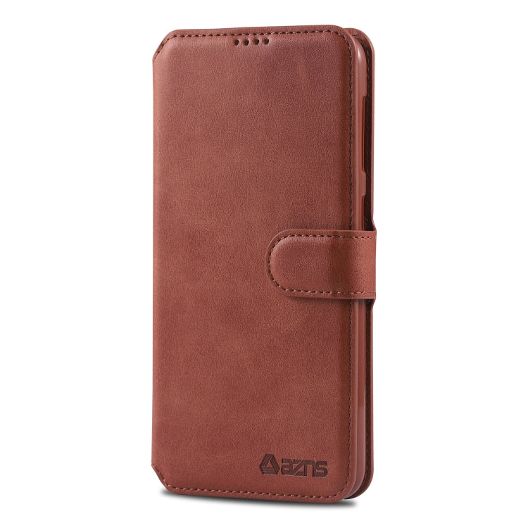 For Galaxy A10 / M10 AZNS Calf Texture Magnetic Horizontal Flip PU Leather Case with Holder & Card Slots & Photo Frame