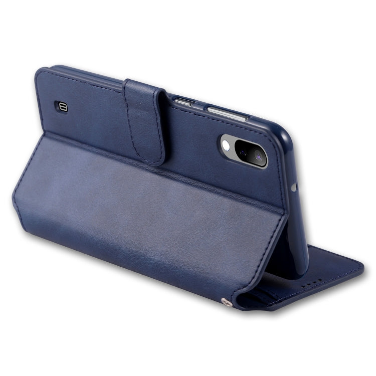 For Galaxy A10 / M10 AZNS Calf Texture Magnetic Horizontal Flip PU Leather Case with Holder & Card Slots & Photo Frame