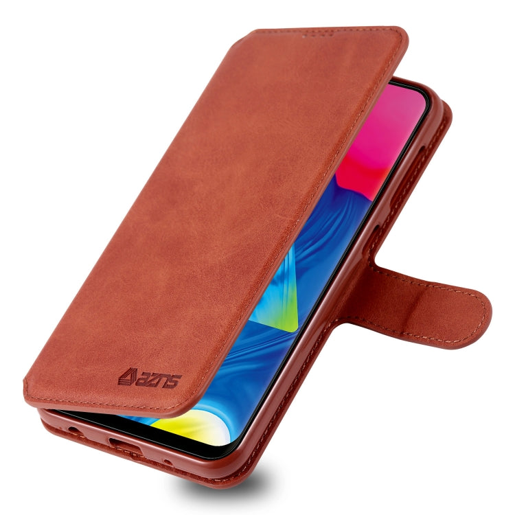 For Galaxy A10 / M10 AZNS Calf Texture Magnetic Horizontal Flip PU Leather Case with Holder & Card Slots & Photo Frame