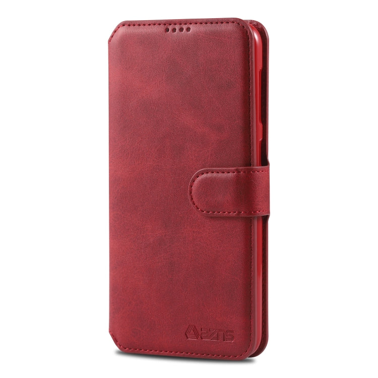 For Galaxy A10 / M10 AZNS Calf Texture Magnetic Horizontal Flip PU Leather Case with Holder & Card Slots & Photo Frame
