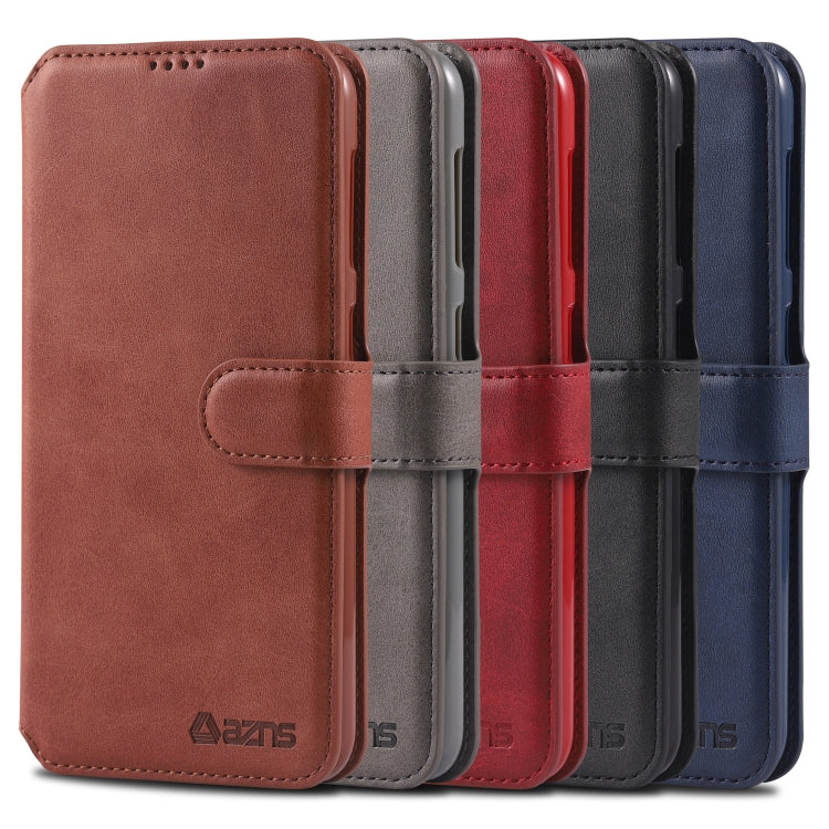 For Galaxy A10 / M10 AZNS Calf Texture Magnetic Horizontal Flip PU Leather Case with Holder & Card Slots & Photo Frame