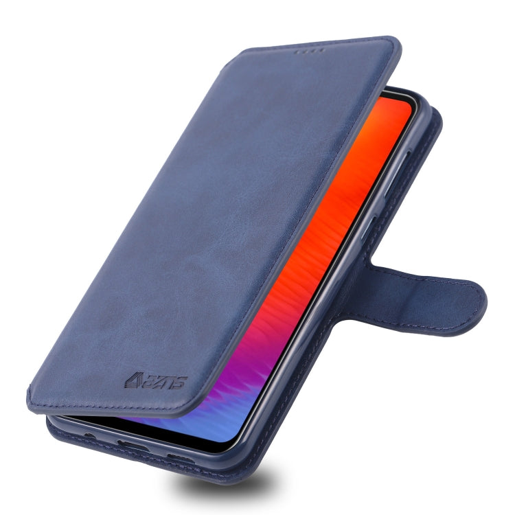 For Galaxy A30 / A20 AZNS Calf Texture Magnetic Horizontal Flip PU Leather Case with Holder & Card Slots & Photo Frame