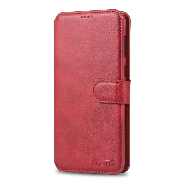 For Galaxy A30 / A20 AZNS Calf Texture Magnetic Horizontal Flip PU Leather Case with Holder & Card Slots & Photo Frame