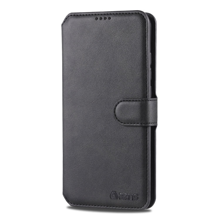 For Galaxy A40 AZNS Calf Texture Magnetic Horizontal Flip PU Leather Case with Holder & Card Slots & Photo Frame