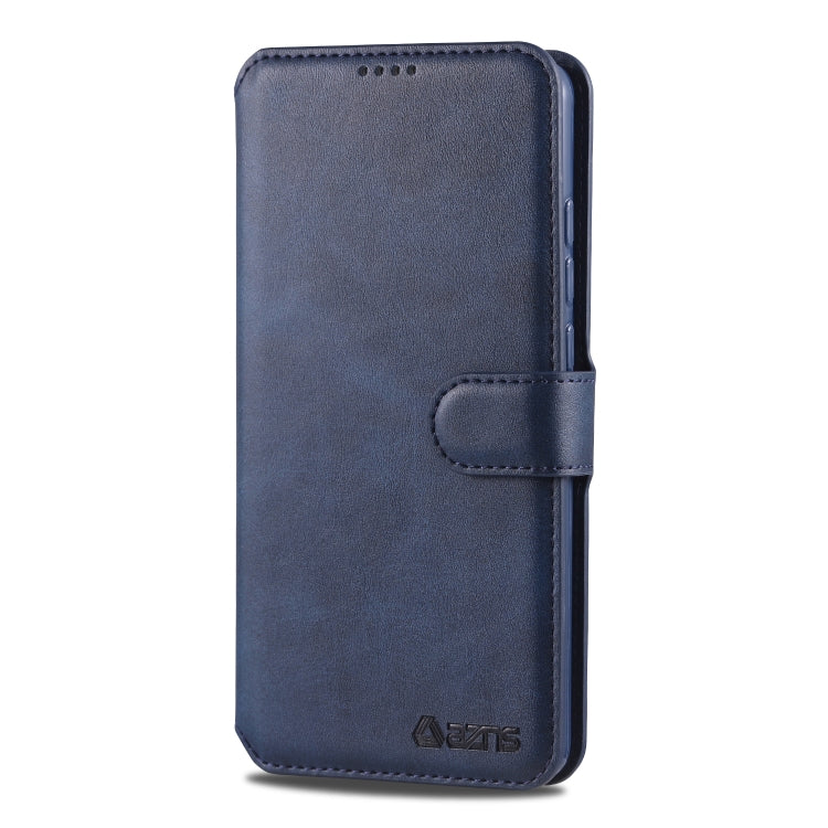 For Galaxy A40 AZNS Calf Texture Magnetic Horizontal Flip PU Leather Case with Holder & Card Slots & Photo Frame