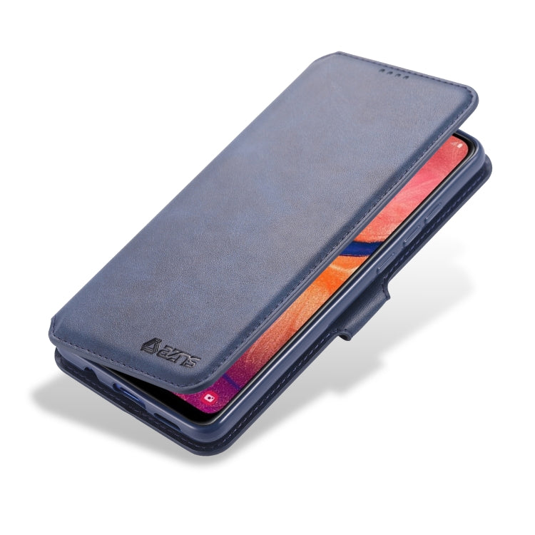 For Galaxy A40 AZNS Calf Texture Magnetic Horizontal Flip PU Leather Case with Holder & Card Slots & Photo Frame