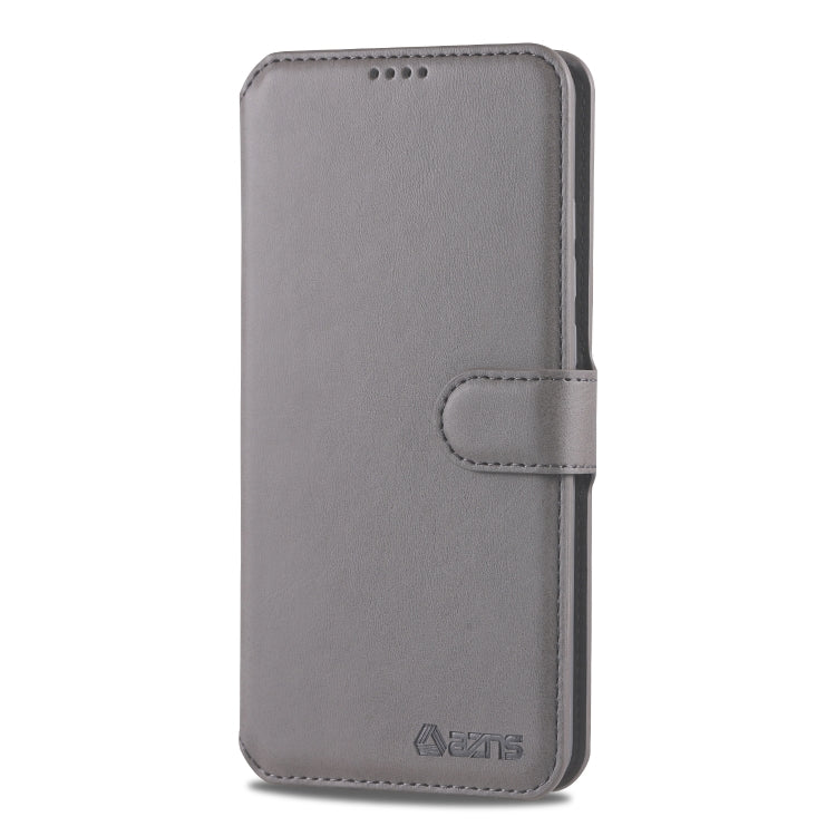 For Galaxy A40 AZNS Calf Texture Magnetic Horizontal Flip PU Leather Case with Holder & Card Slots & Photo Frame